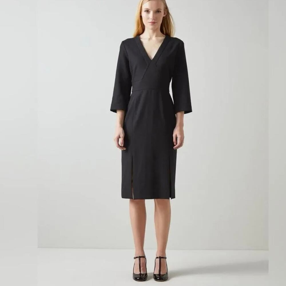 NWT LK Bennett Sky Shift Dress - Black - Size 2